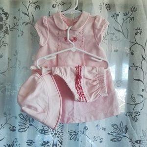 First Impressions Dresses - ☀️Adorable Pink Baby Dress Set☀️ First Impressions Dresses - ☀️Adorable Pink Baby Dress Set☀️